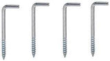 ProSource LR-397-PS Screw Hook, 9/16 in Opening, 4.5 mm Thread, 2-1/4 in L, Steel, Zinc