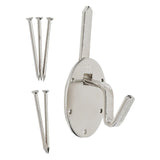 OOK 55099/55051 Picture Hanger, 200 lb, Steel, Nickel