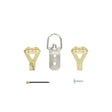 OOK 55075 Perfect Hang Kit, 50 lb, Steel, Brass