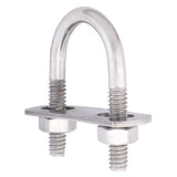 Hampton 1/4 in. X 1 in. W X 1-3/4 in. L Coarse Stainless Steel U-Bolt, Pack of 5