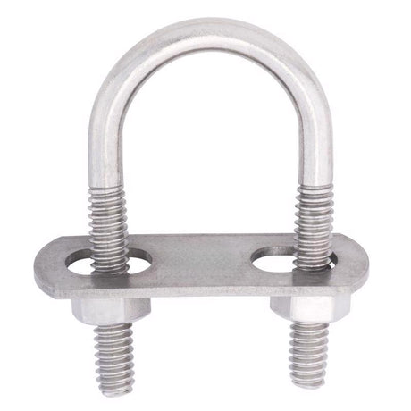 Hampton 1/4 in. X 1-1/8 in. W X 2 in. L Coarse Stainless Steel U-Bolt, Pack of 5