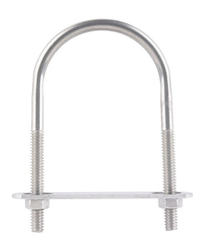 Hampton 1/4 in. X 2 in. W X 3-1/2 in. L Coarse Stainless Steel U-Bolt, Pack of 5