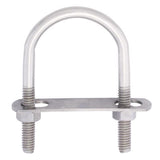 Hampton 5/16 in. X 1-3/4 in. W X 3 in. L Coarse Stainless Steel U-Bolt, Pack of 5