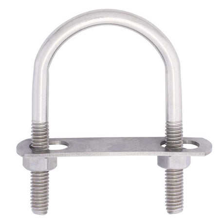 Hampton 5/16 in. X 1-3/4 in. W X 3 in. L Coarse Stainless Steel U-Bolt, Pack of 5