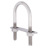 Hampton 5/16 in. X 1-3/4 in. W X 3 in. L Coarse Stainless Steel U-Bolt, Pack of 5