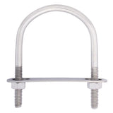 Hampton 5/16 in. X 2-1/2 in. W X 3-1/2 in. L Coarse Stainless Steel U-Bolt, Pack of 5