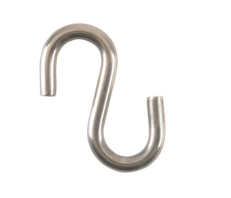 Hampton Small Stainless Steel 3 in. L S-Hook 250 lb 1 pk, Pack of 20