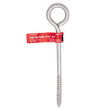 Hampton 5/16 in. X 6 in. L Stainless Stainless Steel Lag Thread Eyebolt, Pack of 5