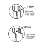 Prime-Line N 6500 Roller Assembly, 7/8 in Dia Roller, 1/4 in W Roller, Steel, Silver, 2-Roller, 60 lb, Side