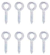 ProSource LR-225-PS Screw Eye, 3.3 mm Dia Wire, 4.3 mm Thread, 19/32 in L Thread, 1-3/16 in OAL, 57 lb Working Load