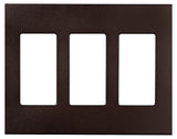 Eaton Cooper Wiring PJS PJS263RB-SP-L Wallplate, 4.87 in L, 6-3/4 in W, 3 -Gang, Polycarbonate, Oil-Rubbed Bronze, Pack of 6