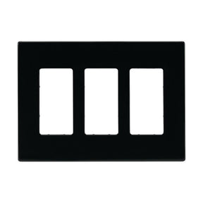 Eaton Wiring Devices PJS263BK Wallplate, 4.87 in L, 6-3/4 in W, 3-Gang, Polycarbonate, Black, Pack of 10