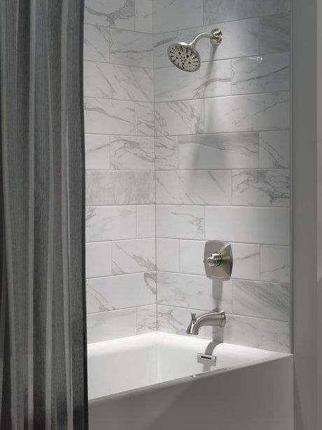 Delta SANDOVER Monitor 14 144748-SP Series Tub and Shower Trim Set, Spotshield Brushed Nickel, 1.75 gpm Showerhead