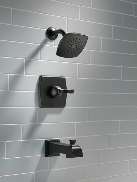 Delta FLYNN Monitor 14 144768C-BL Tub and Shower Faucet, Single Function Showerhead, 2 gpm Showerhead, 1-Handle