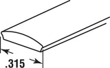 Prime-Line Black Vinyl Flat Screen Spline 5/16 in. W X 12000 in. L 1 pk