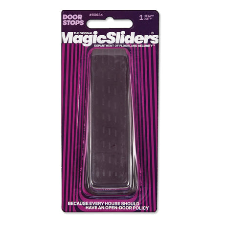Magic Sliders 6-5/16 in. W X 2-1/2 in. L Heavy Duty Rubber Brown Door Stop, Pack of 6