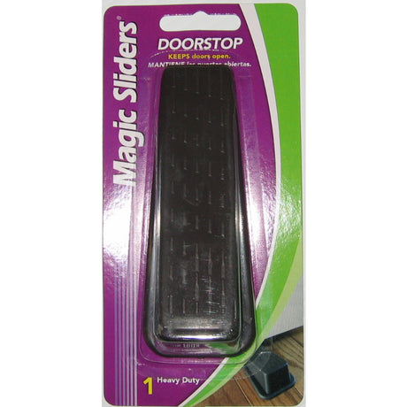Magic Sliders 6-5/16 in. W X 2-1/2 in. L Heavy Duty Rubber Brown Door Stop, Pack of 6