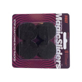 Magic Sliders Felt Self Adhesive Protective Pad Brown Round 1.5 in. W X 1.5 in. L 8 pk, Pack of 6