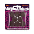 Magic Sliders Felt Self Adhesive Protective Pads Brown Round 1 in. W X 1 in. L 16 pk, Pack of 6