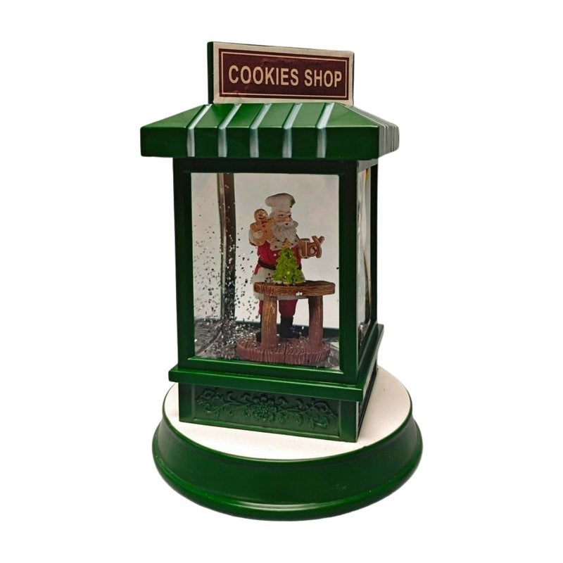 Santas Forest 21034 Christmas Shop Snow Globe, 7 in H, Pack of 6