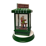 Santas Forest 21034 Christmas Shop Snow Globe, 7 in H, Pack of 6