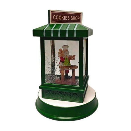 Santas Forest 21034 Christmas Shop Snow Globe, 7 in H, Pack of 6