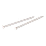 Hillman 532662 Panel Nail, 1-5/8 in L, Steel, Tempered, Flat Head, Ring Shank, White, 1.5 oz, Pack of 6