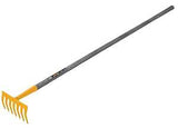 True Temper KGRM Kid's Garden Rake, 3-1/4 in L Head, 7-1/2 in W Head, 7-Tine, Steel Head, 42 in L Handle