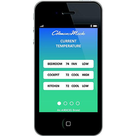 Coleman-Mach 96303523 Bluetooth Thermostat, Black, Heat Pump