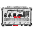 Bosch RBS006TES Router Bit Set, 6-Piece, Steel