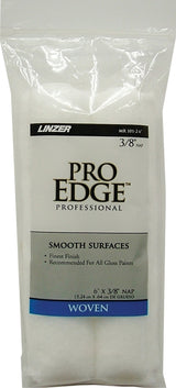 Linzer MR 101-2 6IN Roller Cover, White, 3/8 in Thick Nap, 6 in L, Woven Fabric Cover, 6/PK, Pack of 6