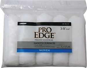 Linzer MR 101-5 4IN Roller Cover, White, 3/8 in Thick Nap, 4 in L, Woven Fabric Cover, 5/PK, Pack of 6