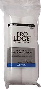 Linzer MR 102-2 6IN Roller Cover, White, 1/2 in Thick Nap, 6 in L, Fabric Cover, Pack of 6