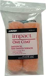 Linzer MR 103-2 4IN Paint Roller Cover, 3/8 in Thick Nap, 4 in L, Fabric Cover, Pack of 6