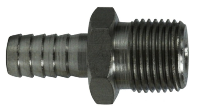 Midland Industries 73956FT Adapter, 1-1/4 in, Hose Barb, 1-1/4 in, MIP, 304 Stainless Steel