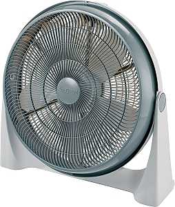Camair AC100 Air Circulator, 20 in Dia Blade, 5-Blade, 3-Speed, Gray