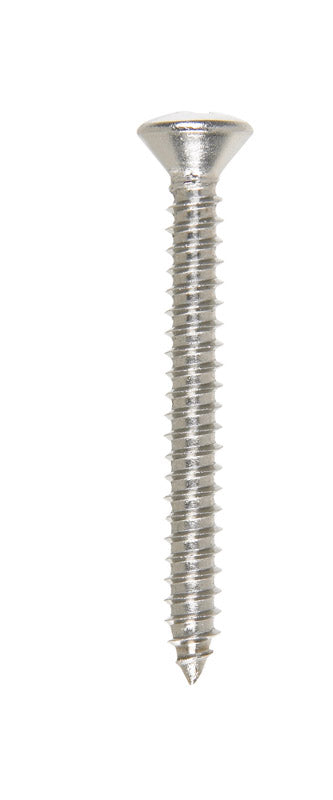 HILLMAN No. 8 X 1-1/2 in. L Phillips Oval Head Sheet Metal Screws 100 pk