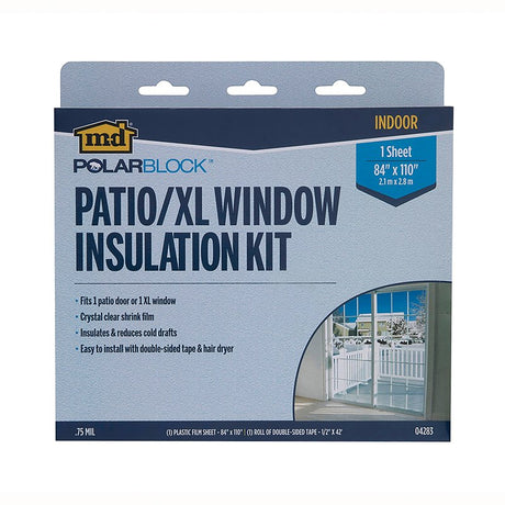 M-D 04283 Window Insulation Kit, 84 in W, Clear