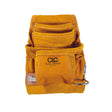 CLC 7.75 in. W X 16 in. H Leather Tool Pouch 10 pocket Tan 1 pc