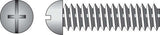 HILLMAN No. 6-32 X 1 in. L Combination Round Head Zinc-Plated Steel Machine Screws 100 pk
