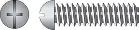 HILLMAN No. 6-32 X 1 in. L Combination Round Head Zinc-Plated Steel Machine Screws 100 pk