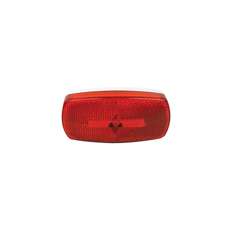 FulTyme RV Marker/Clearance Light With Reflex, Red Lens, White Base