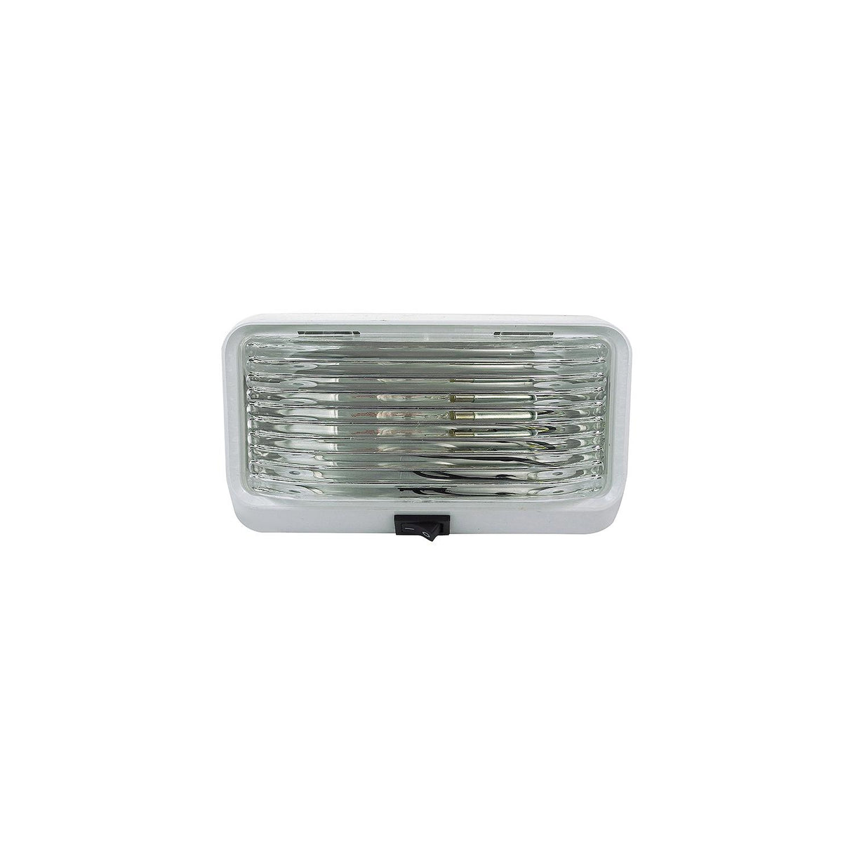 FulTyme RV Rectangular Porch/Utility Light w/Switch, Clear