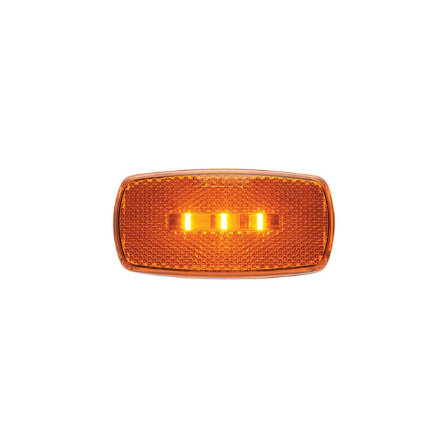 FulTyme RV 1186 LED Surface-Mount Marker/Clearance Light With Reflex, Amber