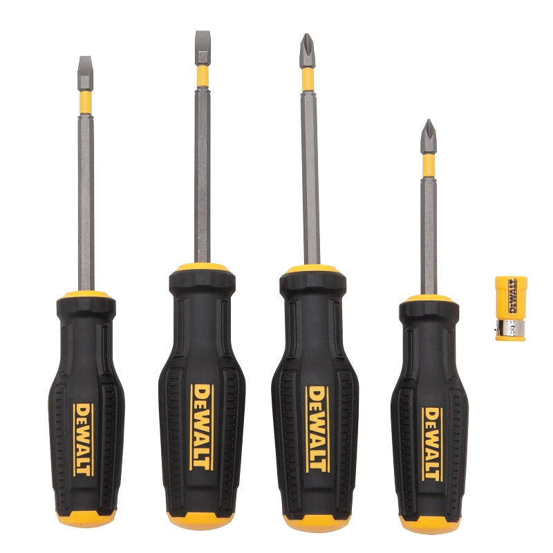 DEWALT MAX FIT Series DWHT62054 Screwdriver Set, 4-Piece, Specifications: Ergonomic Handle