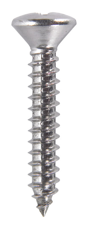 HILLMAN No. 12 X 1-1/4 in. L Phillips Oval Head Sheet Metal Screws 100 pk