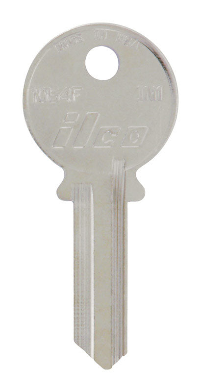 HILLMAN Traditional Key House/Office Key Blank 118 Single For Independent Locks Silver, Pack of 4