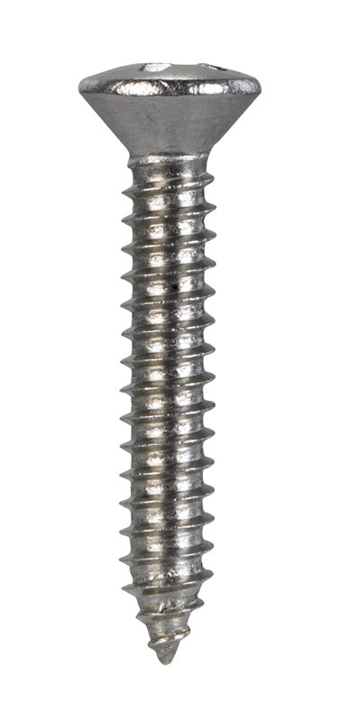 HILLMAN No. 14 X 1-1/2 in. L Phillips Oval Head Sheet Metal Screws 100 pk