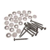 Barrette Outdoor Living No. 8 X 1.5 in. L Square White Coarse Screen Panel Fastener Kit 12 pk