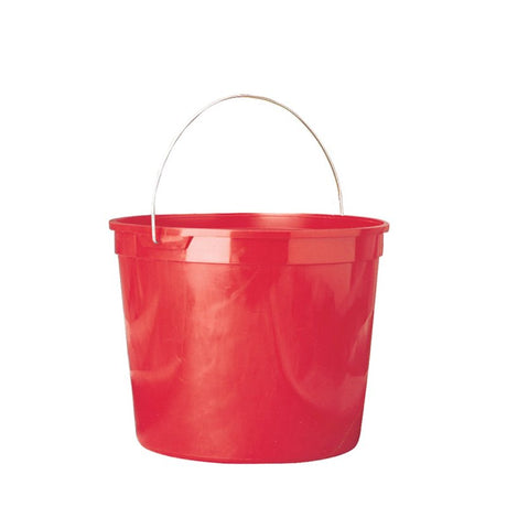 Leaktite #1124143 Rim Pail, 10 qt, HDPE, Red, Pack of 12